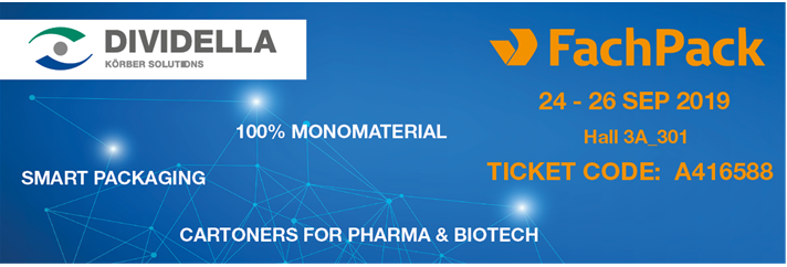 Dividella part of combined Korber Medipak presence at environmentally-themed FachPack Nuremberg