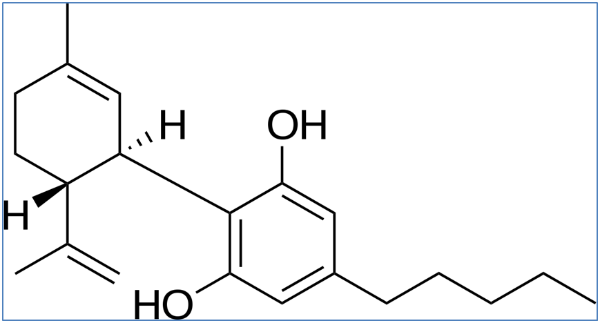 Cannabidiolum (-) trans Cannabidiol CBD