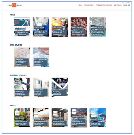 Sofrigam meets new challenges with re-engineered web presence