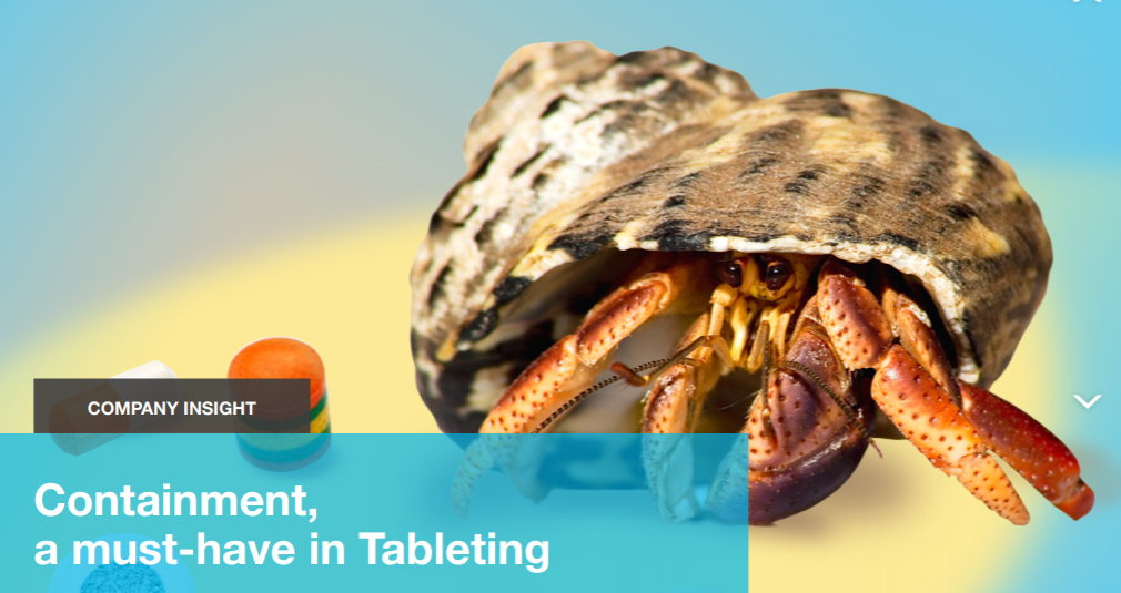 Containment, a must-have in Tableting