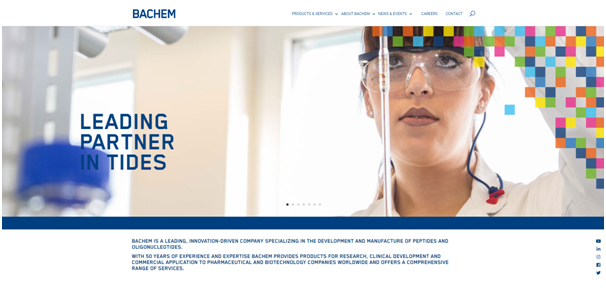 Bachem’s new website goes live