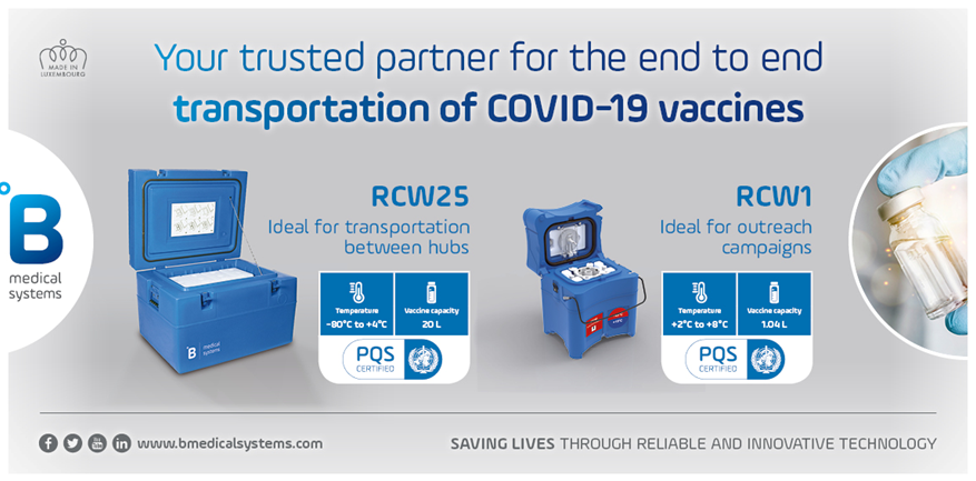 B Medical Systems Vaccine Transport Boxes